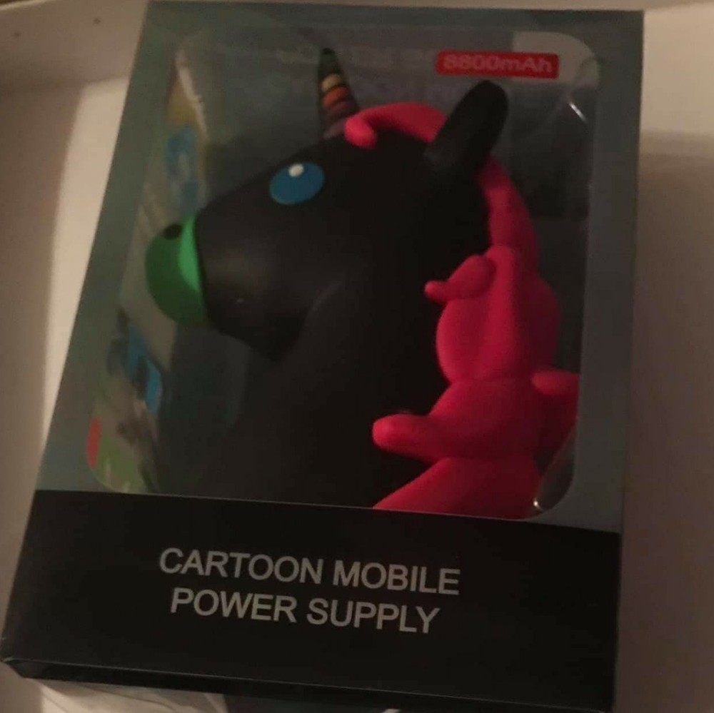black unicorn mobile powerbank